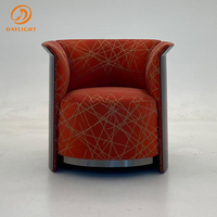 Fauteuil en tissu, fauteuil lounge en bouclette, fauteuil de luxe moderne, fauteuil de détente, meubles de salon