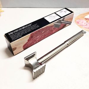 Stainless Steel Meat Tenderizer 304 Stainless Steel Double Sided Kitchen Tool For Steak Pounding - Product Image 3