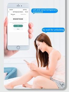 Sản phẩm mới nhà thông minh video bằng giọng nói vân tay tuya Wifi peer để peer mèo mắt thông minh khóa cửa với máy ảnh - Product Image 5