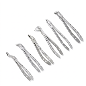 Forceps d'extraction dentaire manuels de qualité supérieure, design perforé, en acier inoxydable chirurgical, réutilisables, classe II, pince d'extraction dentaire - Product Image 1