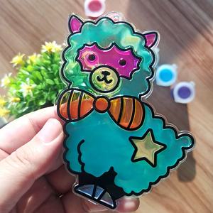 ชุดทำสีอะคริลิคตกแต่งหน้าต่างลาย<span class=keywords><strong>การ์ตูน</strong></span>น่ารัก 6 สี สำหรับเด็ก OEM - Product Image 4