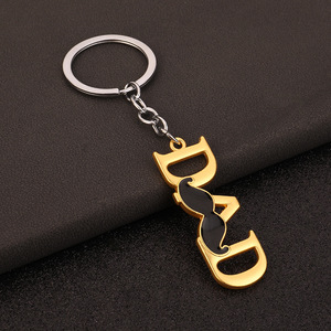 Cartoon Alloy Keychains for Mom and Dad Unique Stainless Steel <b>Small</b> <b>Gift</b> Pendant for Mother's Day and Father's Day - Product Image 4