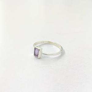 แหวนพลอยอเมทิสต์ เงินแท้ 925 แหวนพลอยทำมือ คอลเลคชั่นแหวนเงินคุณภาพ ราคาขายส่ง - Product Image 2
