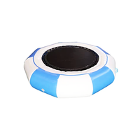 Trampoline aquatique gonflable personnalisé pas cher pour lacs, jeux aquatiques gonflables ronds pour l'eau