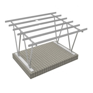 Système de montage solaire personnalisé, kit de structure de carport pour stationnement de voitures, solution innovante de carport solaire, carport solaire en aluminium - Product Image 6