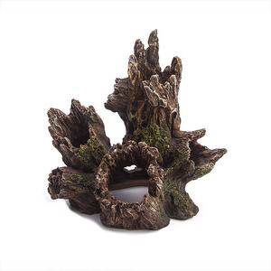 China Fabriek Fish Tank Decor Gesimuleerde Kunstmatige Hars Drijfhout Aquarium Decoratie - Product Image 1