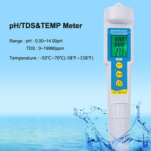เกจ์วัดน้ำร้อนแบบ3 In 1,เกจวัดความดันน้ำระบบดิจิทัล <span class=keywords><strong>PH</strong></span> EC - Product Image 6