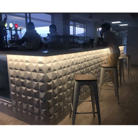 Comptoir de bar sur mesure pour villa, maison, cuisine, en pierre de quartz blanche, bar haut