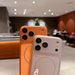 เคสโทรศัพท์แบบแม่เหล็กกระจกฝ้าสีดั้งเดิม AG สำหรับ iPhone 17 Air 16 15 Pro Max 14 13 รองรับการชาร์จไร้สาย ป้องกันเลนส์ - Product Image 3