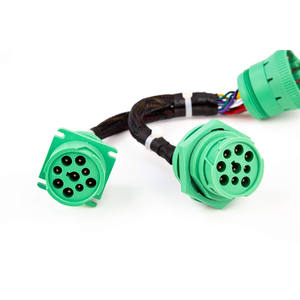 TYPE2 SAE J1939 9pin Data Power Splitter Y <span class=keywords><strong>Cable</strong></span> pour Truck ELD GPS Tracker Diagnostic Tools - Product Image 3