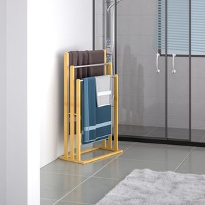 Freestanding phòng tắm <span class=keywords><strong>Rack</strong></span> khăn đứng với 3 Tier thanh kim loại cho phòng tắm, hồ bơi - Product Image 1