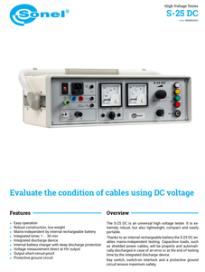 Bestselling Sonel S-25Dc High Voltage Professional Insulation Tester Digital LED Display Imported From Poland for Equipment & Ma - Product Image 5