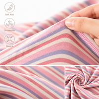 Robe longue de maternité rayée à manches courtes pour l'été, vente en gros d'usine, OEM ODM