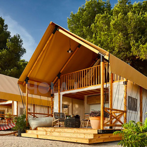 Tente de glamping forestier pour 6 à 8 personnes, en tissu Oxford, type étendu, grand espace, cabane de villégiature en plein air - Product Image 3