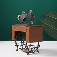 Mini machine à coudre rétro vintage en métal, modèle artisanal, jouet pour enfant, cadeau d'anniversaire rétro, décoration de la maison