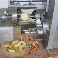 Hot Koop Semi-Automatische Apple Oranje Peeling Machine Uitboren En Snijden