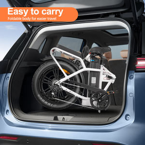 Bicicleta Eléctrica Plegable QMWHEEL en Existencia en la UE, 250W, Modelo Q30, Neumático Grueso 20*4, 48V 15.6AH, Frenos de Disco Dobles - Product Image 2