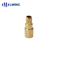 Connecteur LWMC SMA mâle à sertir pour câble LMR240 et RG8mini jusqu'à 6 GHz VSWR 1,3 max.