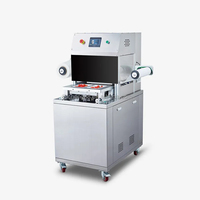 Machine d'emballage sous vide automatique de type continu Langtai pour aliments, viande, fromage, poisson, équipement de scellage et de conservation en sachet et en papier