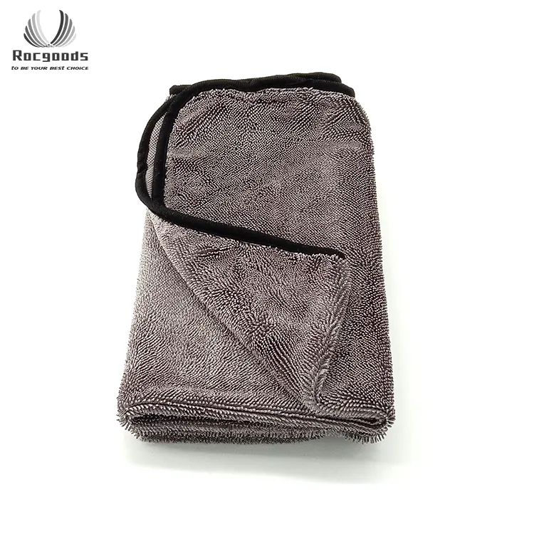 Полотенце из микрофибры с двойной петлей, тряпка из микрофибры для сухой уборки и мытья автомобиля, сушилка из микрофибры для автомобильного детейлинга