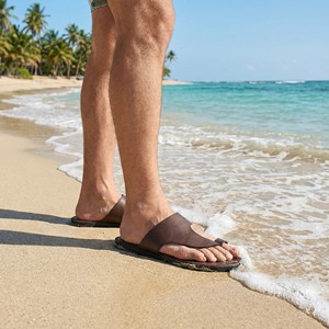 <span class=keywords><strong>Sandalias</strong></span> Elegantes de Talla Grande EUR40-47, Suela de Cuero y Goma, Diseño Minimalista y Estilizado para Verano, <span class=keywords><strong>Sandalias</strong></span> de Cuero Casuales para <span class=keywords><strong>Hombre</strong></span> - Product Image 4