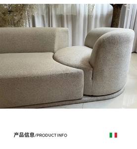 Sofá Bordone de Milán, Italia, sala de estar moderna, juego de sofá modular giratorio de fila recta creativa con relleno de esponja - Product Image 3