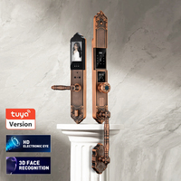 Cerradura Inteligente de Lujo para Puerta Corrediza de Villa, Impermeable, con App Tuya WiFi, Huella Digital y Contraseña sin Llave