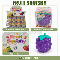 Jouet Squishy Fruit Southpeak – Jouet Anti-stress Doux au Toucher, Formes de Fruits Réalistes, Boîte Individuelle, Vente en Gros pour Présentation