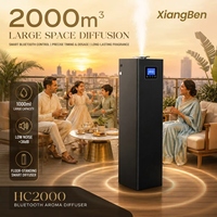 Diffuseur de parfum professionnel sur pied en métal, double liquide, capacité 1000 ml, contrôlé par application smartphone, désodorisant d'ambiance