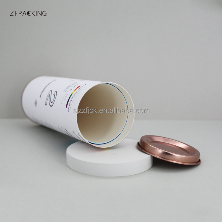 OEM High Quality Food Paper Tube Cardboard Recyclable Cylinder Packaging for Tea Coffee Powder
