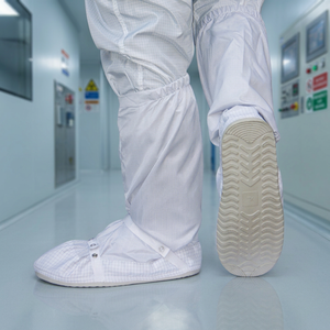 Static Dissipative Overboots ESD Cleanroom Fabric Anti-Static rubber <b>boots</b> Autoclavable Slip resistant Made in Korea - Product Image 2