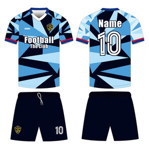 Jersey sepak bola Logo kustom kaus dan celana pendek MOQ rendah Jersey sepak bola diterima untuk pakaian olahraga musim panas - Product Image 2