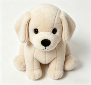 Venta al por mayor directa <span class=keywords><strong>de</strong></span> fábrica: Peluche <span class=keywords><strong>de</strong></span> perro <span class=keywords><strong>de</strong></span> dibujos animados, cachorro <span class=keywords><strong>Labrador</strong></span> beige con relleno <span class=keywords><strong>de</strong></span> poliéster y algodón PP, bordado, regalo <span class=keywords><strong>de</strong></span> cumpleaños - Product Image 1