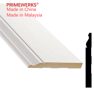 Primewerks Giá Rẻ Bán Hot Trắng primed ván chân <span class=keywords><strong>t</strong></span>ường MDF khuôn - Product Image 2