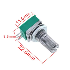 Rk097n b5k b10k b20k b50k b100k 5K 10K 20K 50K 100K với một chuyển đổi âm thanh 3pin trục 15mm khuếch đại niêm phong Chiết - Product Image 5