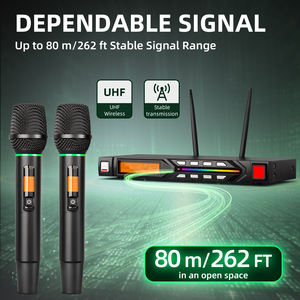 Set de Micrófono Inalámbrico Profesional R7 UHF, Equipo para Presentaciones en Escenario, Cancelación de Ruido, Actividades al Aire Libre, Karaoke, Metal - Product Image 2