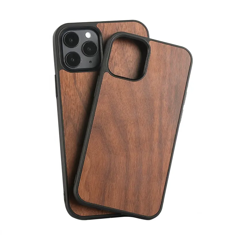 Manufacturers Selling Best Wood Phone Cases Designs Black Wood Cover Series Mobile Phone Cases