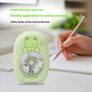 Portable USB Charging Mini Handheld Air Cooling Plastic <b>Three</b>-Speed Foldable Household Box Custom Logo Electric Fan - Product Image 3