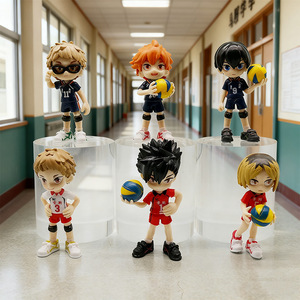 Nouvelles figurines d'action en PVC de style anime japonais Haikyu, lot de 6 pièces, figurines de collection Toru <span class=keywords><strong>Oikawa</strong></span> Hinata Shoyo, ornements - Product Image 2