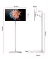Téléviseurs intelligents portables de 22 à 32 pouces, écran tactile rotatif, moniteur portable Android, support de tablette avec roulettes, téléviseur rechargeable