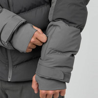 Veste d'hiver personnalisée pour homme, 100% nylon, veste matelassée chaude, vêtements de performance pour l'extérieur, coupe-vent, résistante à l'eau, sports d'hiver