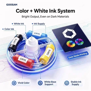 Imprimante à plat UV LED à double tête Goosam 3560 A3, mini imprimante de bureau pour coques de téléphone, impression jet d'encre UV sur acrylique - Product Image 2