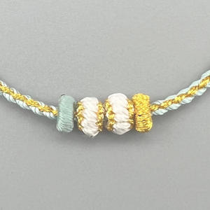 नई फैशन ब्लू और गोल्ड रस्सी आकर्षण कंगन महिलाओं के लिए समायोज्य आकार के गहने पुरुषों के लिए सबसे अच्छा दोस्त-दोस्ती उपहार - Product Image 2