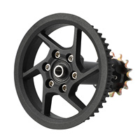 Kit de conversion de poulie de courroie pour l'ensemble moyeu central de moto électrique SURRON X/S, compatible Coiled Dragon & Gentle Bee (Chine)