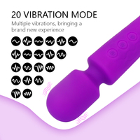 Mini vibromasseur USB puissant pour femme, baguette AV pour stimulation clitoridienne, produits érotiques avec massage vibrant du clitoris