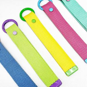 Porte-clés en nylon personnalisé style INS coréen pour sacs, avec mousqueton métallique pour bouteille, sangle anti-perte et petite attache. - Product Image 4