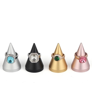 Dali Conico In Piedi In Acciaio Inox Anello Dei Monili Banco di mostra Per Il Negozio di Gioielli - Product Image 6