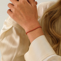 Pulsera Trenzada de Acero Inoxidable Personalizada Multicolor de Lujo Estilo Europeo Americano para Parejas Unisex
