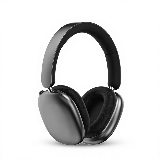 2026 New Stereo Sound Patch-Embroidered Over-Ear Headphones Knob Controls Noise Cancellation Wireless for Low Latency