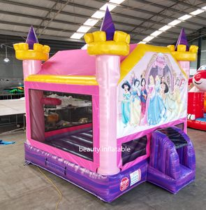 <span class=keywords><strong>Castillo</strong></span> Inflable Comercial, <span class=keywords><strong>Castillo</strong></span> Inflable de Princesa Rosa, Casa de Brinco Inflable para Niños - Product Image 5